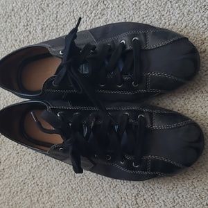 Black Coach C Women's casual sneaker shoes